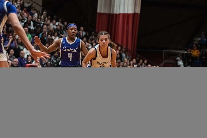 Pickerington Central vs Marysville girls basketball Gabe Haferman 03032325